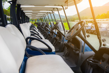 Golfcars Electric Cart for drive in the golfclub