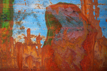 Metal Rust Background, old metal iron rust texture