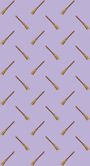 witch broom vector pattern illustration for halloween banner also can use for media social feed or story background