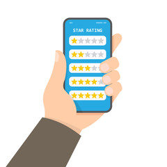 Customer feedback messages. Service satisfaction.