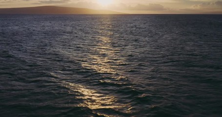 Sunset over the pacific ocean