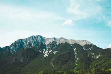 Fototapeta na wymiar Beautiful Landscape of Alps in Europe