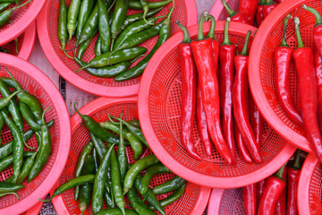 Red and Green Peppers