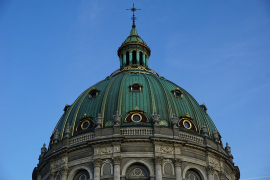 Kuppel der Frederikskirche (d&auml;nisch Frederiks Kirken) bzw. Marmorkirche 