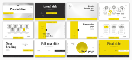 Presentation template design