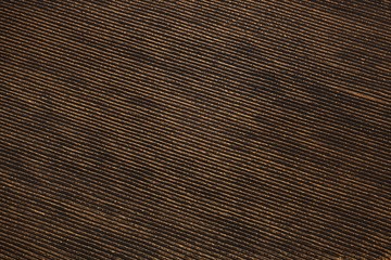 Plowed field in Czech Republic on aerial photo