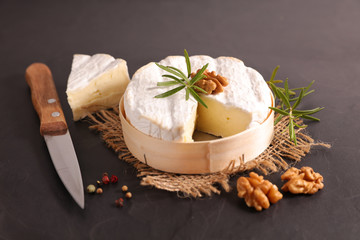 camembert with walnut and rosemary