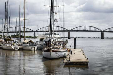 yachts in marina