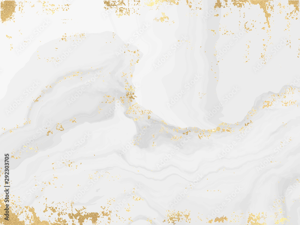 Wall mural Marble and gold background template.