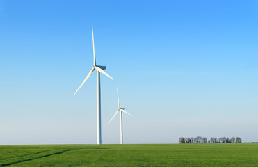  wind turbine in Beauce natural region in northern France