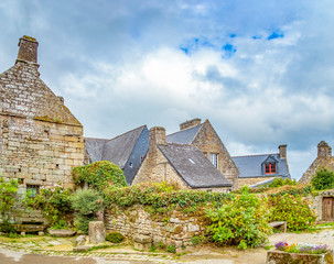 beautiful houses in Locronan, France