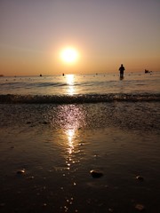 Fototapeta premium Sunset on the sea coast