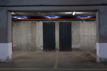 two cellar doors with copy space for your text