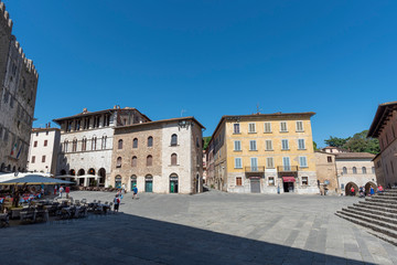 Fototapeta na wymiar Massa Marittima, Tuscany: the cathedral square