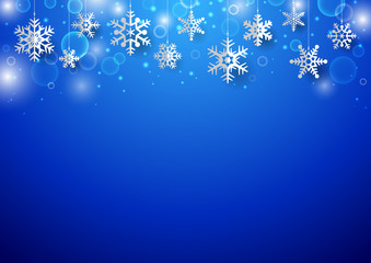 クリスマス用 雪結晶背景1