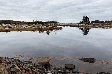 Landscape of Peggy´s Cove in Nova Scotia Canada