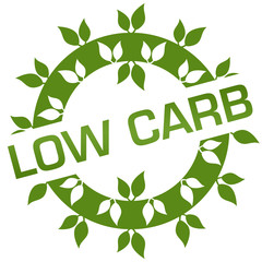 Low Carb Green Leaves Ring Badge Style 