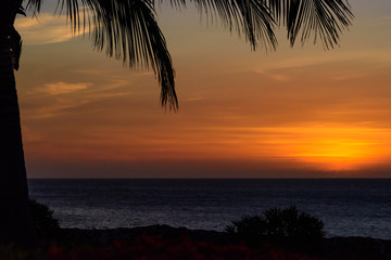 Fototapeta na wymiar Tropical sundown