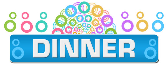 Dinner Colorful Circular Rings Top 