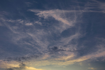 dramatic sky with clouds