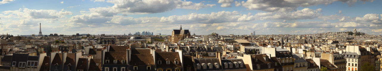 Panorama of Paris, France.  Paris cityscape
