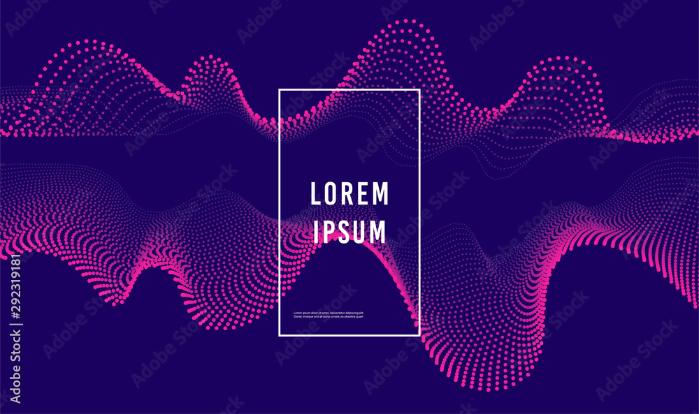 Aufkleber Moving colorful abstract background. Dynamic Effect. Vector Illustration. Design Template.