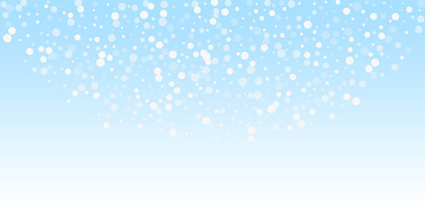 White dots Christmas background. Subtle flying sno
