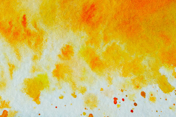 Blurred yellow texture background. Painted wall background.  Wall texture grunge background with a lot of copy space for text.