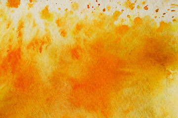 Blurred yellow texture background. Painted wall background.  Wall texture grunge background with a lot of copy space for text.