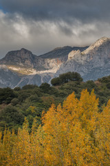 Autumn in the mountains of Picos de Europa national park, Spain