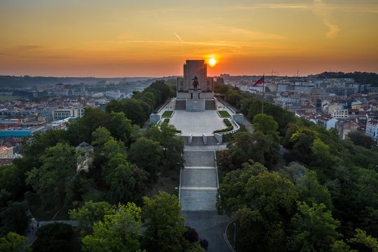 National Memorial at Vitkov is functionalist monument was built in 1929-38 in honor of Czechoslovak legionnaires. Visitors can see two permanent exhibitions of the Crossroads of Czechoslovakia.