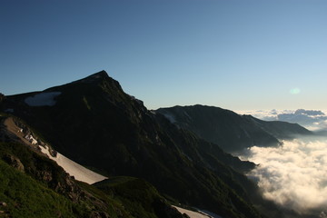 Obraz na płótnie Canvas 白馬岳登山