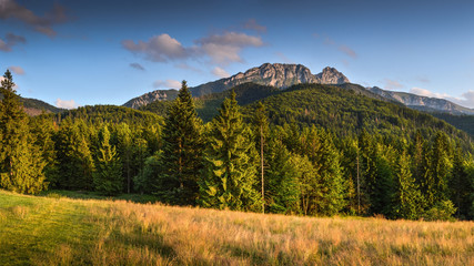 Tatra Mountains with summit of Giewont mountain
