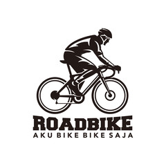 Fototapeta na wymiar Road bike logo vector