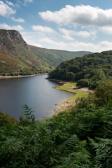 Fototapeta na wymiar Garreg-Ddu reservoir; Elan Valley; Rhayader; Mid-Wales;