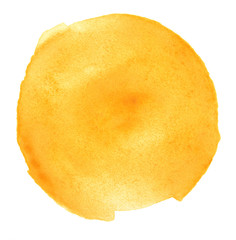 Watercolor yellow circle