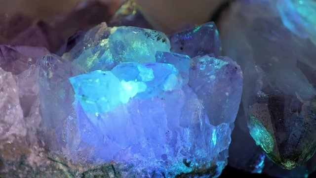 Crystal shinng with all rainbow colors