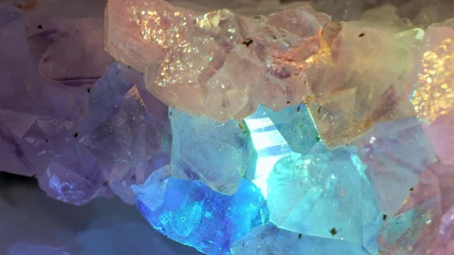 Crystal shinng with all rainbow colors