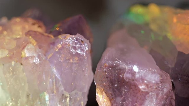 Crystal shinng with all rainbow colors