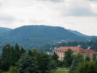 Baden Baden, Germany - Aug 3rd, 2019: Baden-Baden is a spa town in southwestern Germany's Black Forest, near the border with France.