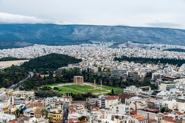 Fototapeta na wymiar Overview of Athens, Greece