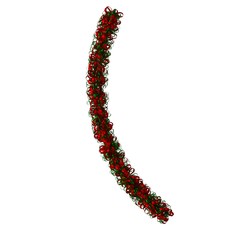 Christmas tree decoration, isolate on a white background. 3D rendering of excellent quality in high resolution