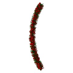 Christmas tree decoration, isolate on a white background. 3D rendering of excellent quality in high resolution