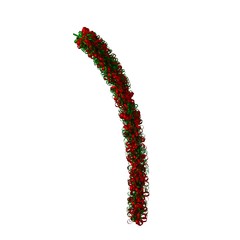 Christmas tree decoration, isolate on a white background. 3D rendering of excellent quality in high resolution