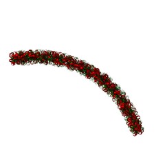 Christmas tree decoration, isolate on a white background. 3D rendering of excellent quality in high resolution