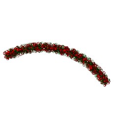 Christmas tree decoration, isolate on a white background. 3D rendering of excellent quality in high resolution