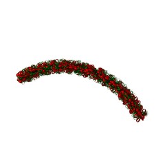 Christmas tree decoration, isolate on a white background. 3D rendering of excellent quality in high resolution