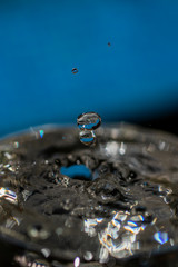 Drop falling into water