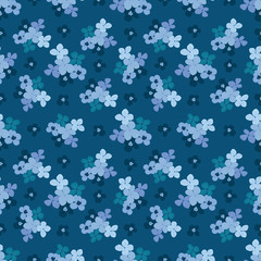 Seamless delicate pattern of bouquets and small flowers. floral background for textile, wallpapers, print, gift wrap and scrapbooking.