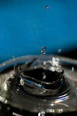 Drop falling into water